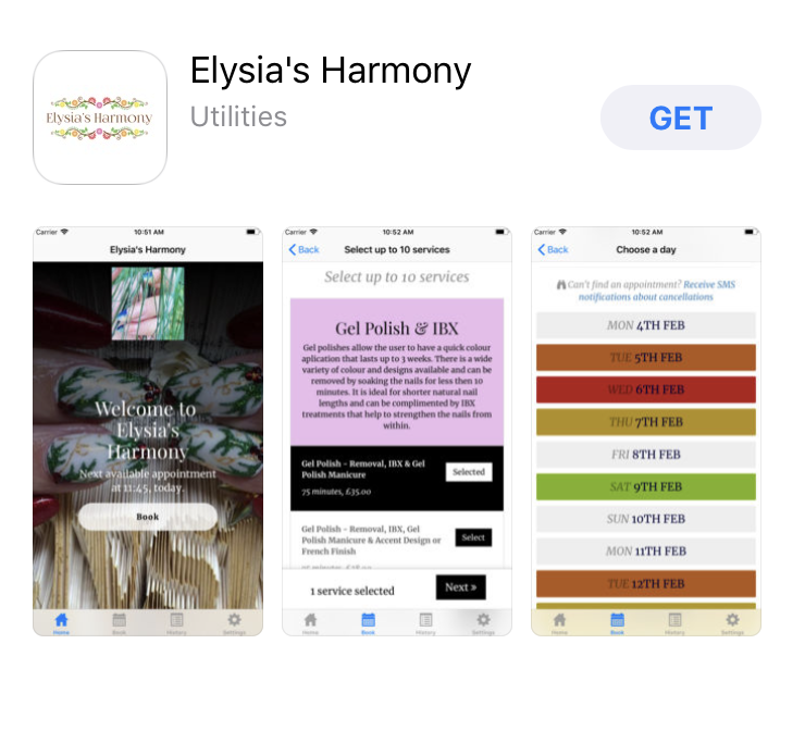 Elysia's Harmony App View