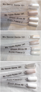 Gelish My Yacht Rules Swatch Comparisons