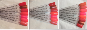 Hip Hot Coral swatch comparisons