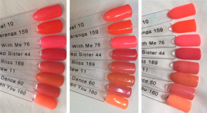 Sun Kissed Bliss Swatch Stick Comparisons Indoor, LED, Outdoor